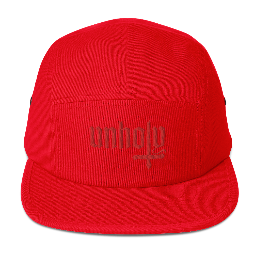 Unholy Embroidered Five Panel Cap