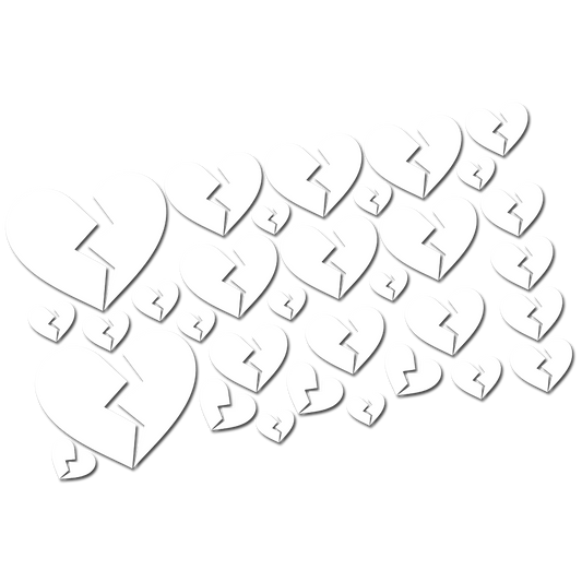 Sticker Sheet - Broken Hearts