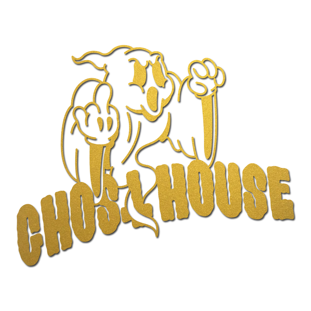 Angry Ghost with text