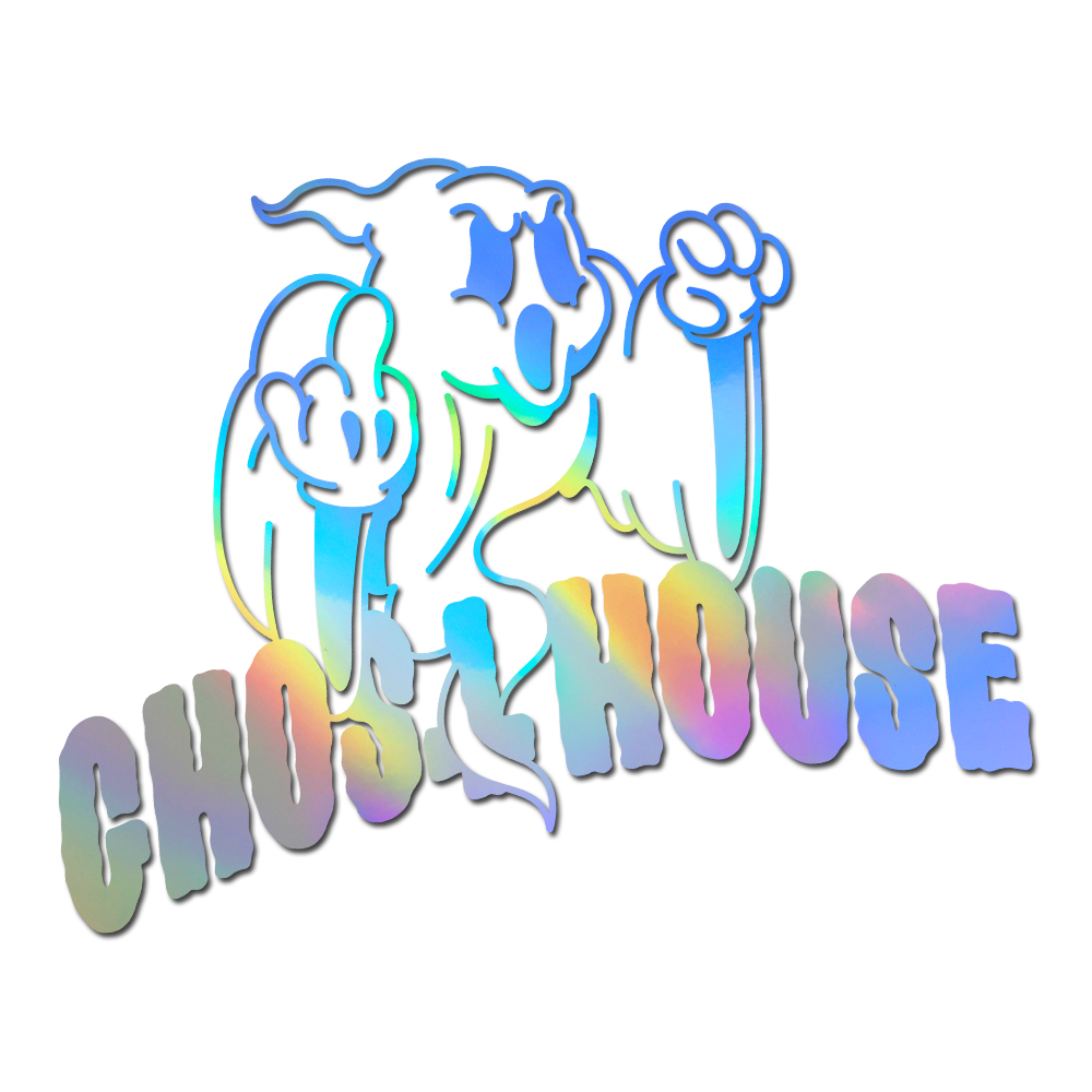 Angry Ghost with text