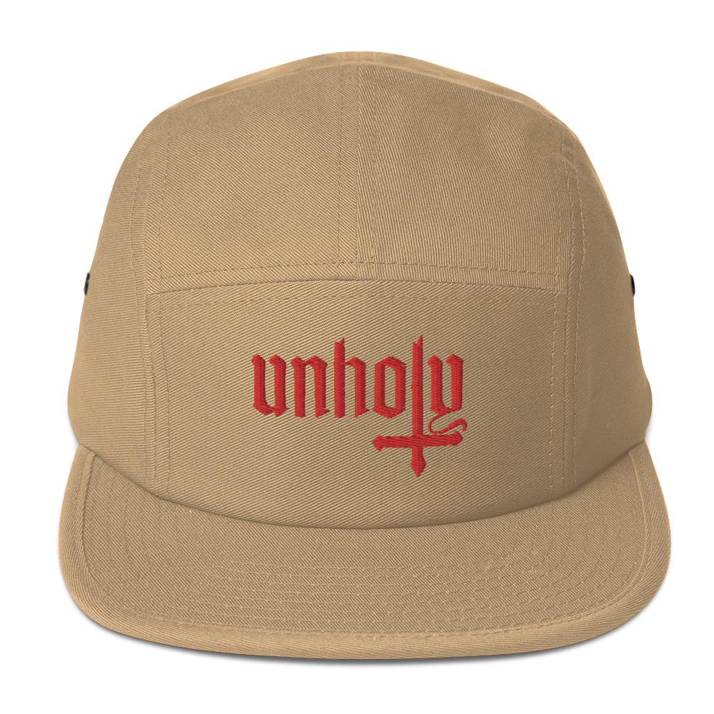 Unholy Embroidered Five Panel Cap