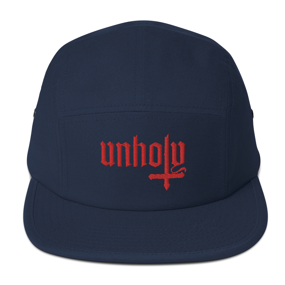 Unholy Embroidered Five Panel Cap