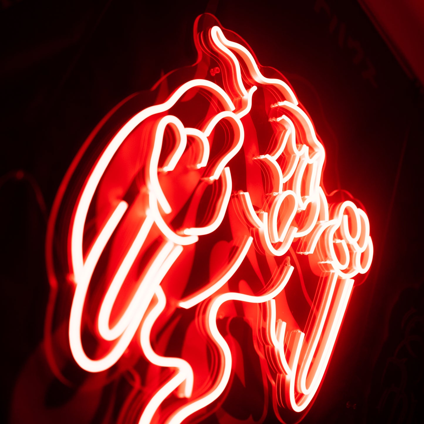 Angry Ghost Neon Sign