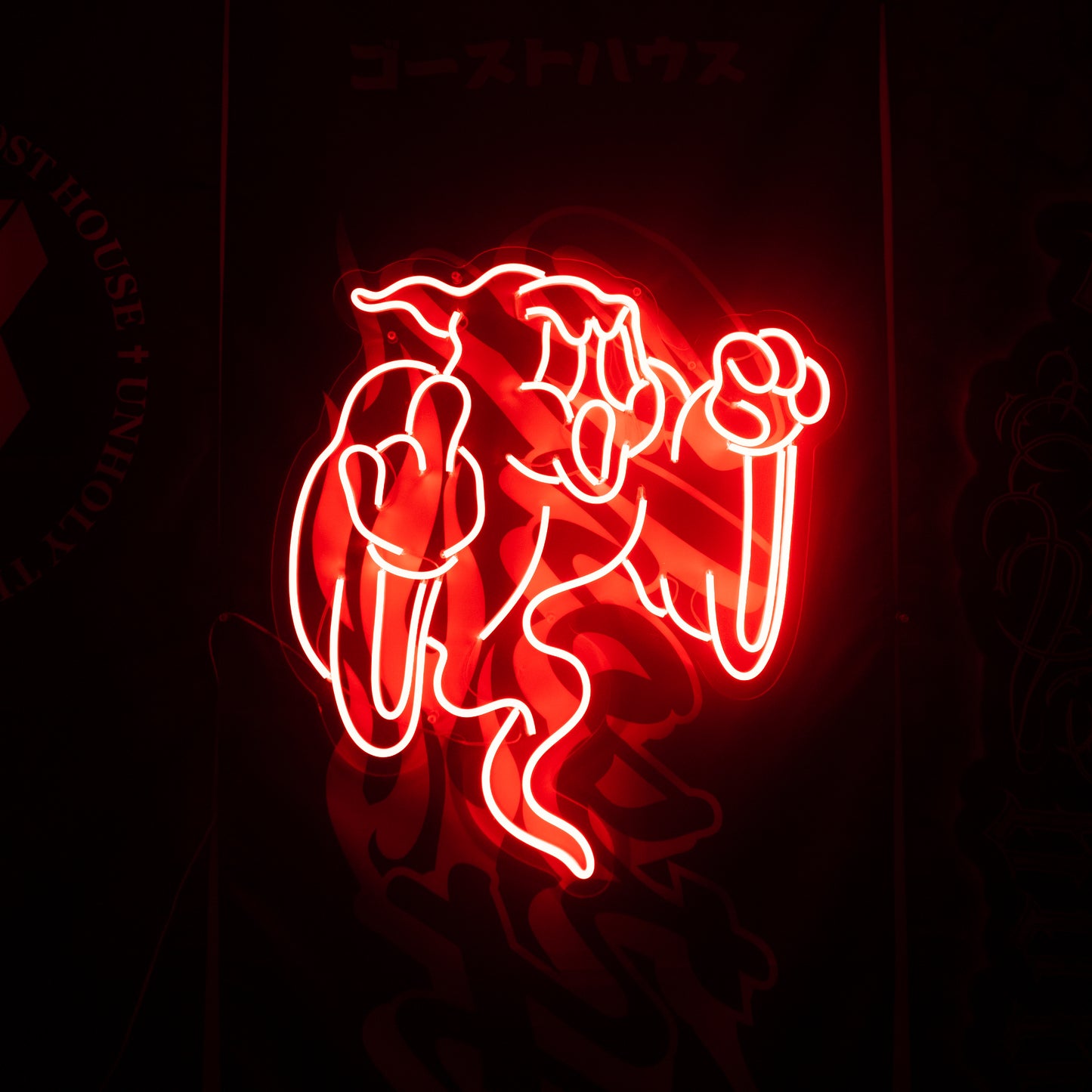 Angry Ghost Neon Sign