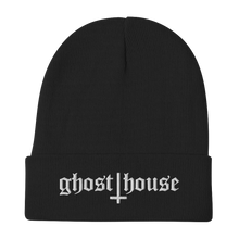Load image into Gallery viewer, Old English Embroidered Beanie (White)