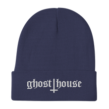 Load image into Gallery viewer, Old English Embroidered Beanie (White)