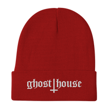 Load image into Gallery viewer, Old English Embroidered Beanie (White)